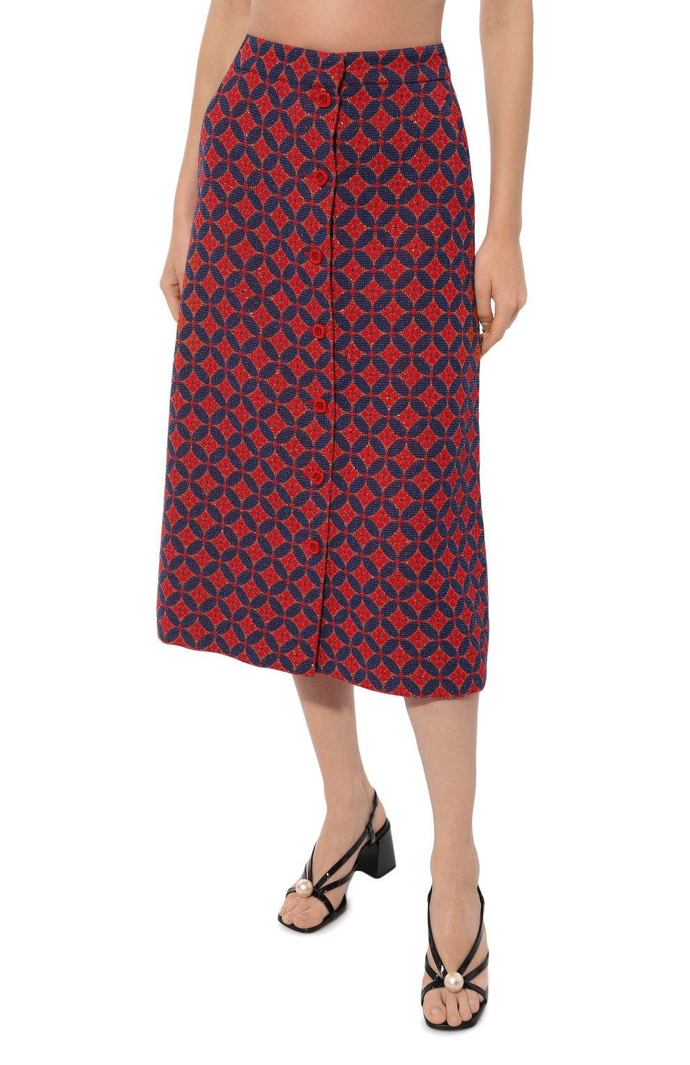 Хлопковая юбка GUCCI, арт. 649618 ZAF6X, фото 3