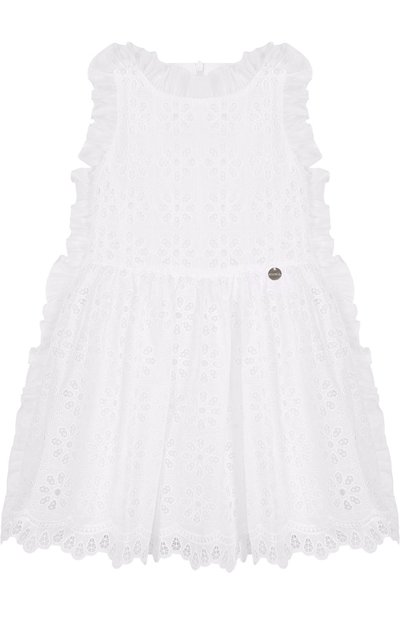 Кружевное плать е с оборкой SIMONETTA, арт. 1I1022/IA390/4-6, фото 1