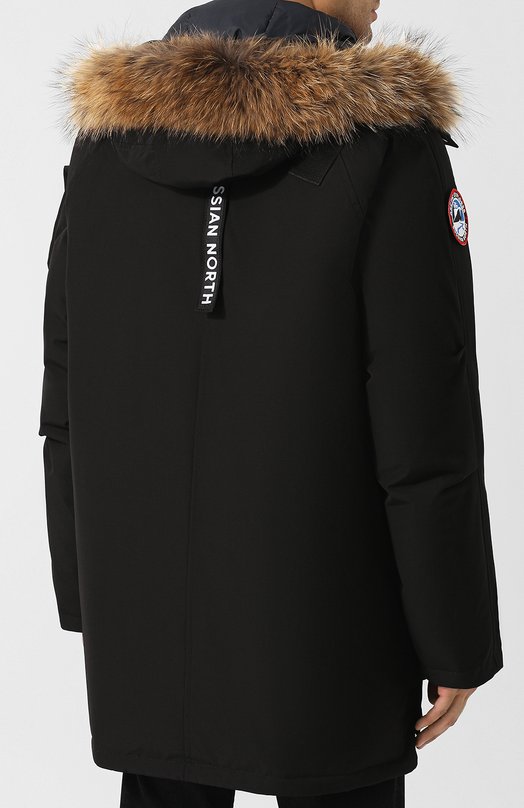 Пуховая парка MIR-1 с меховой отделкой капюшона Arctic Explorer MIR_BLK Чёрный  MIR_BLK Фото 4