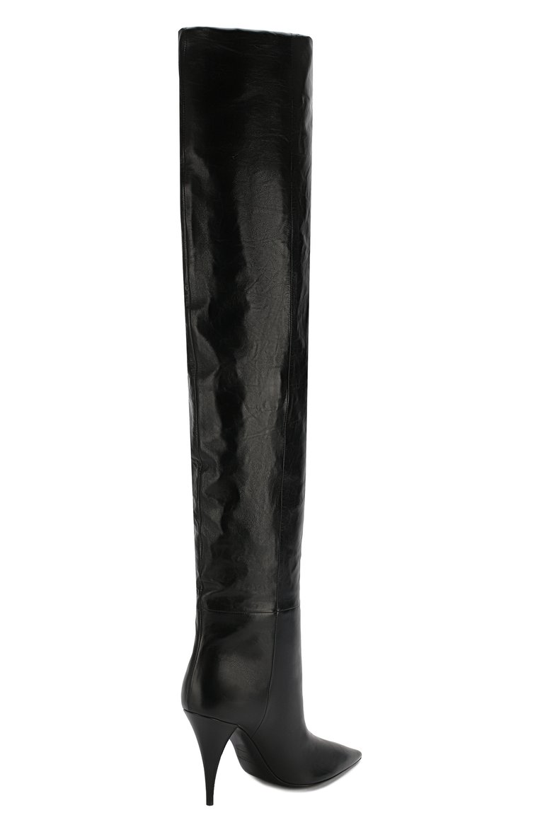 Кожаные ботфорты SAINT LAURENT, арт. 580169/1FZ00, фото 4