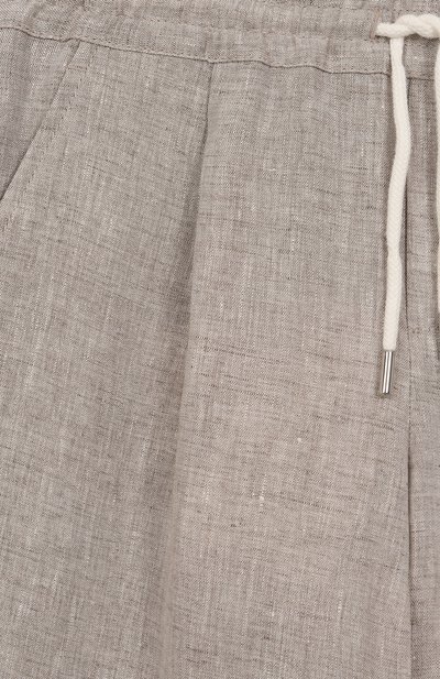 Льняные брюки BRUNELLO CUCINELLI, арт. BB430P503B, фото 3