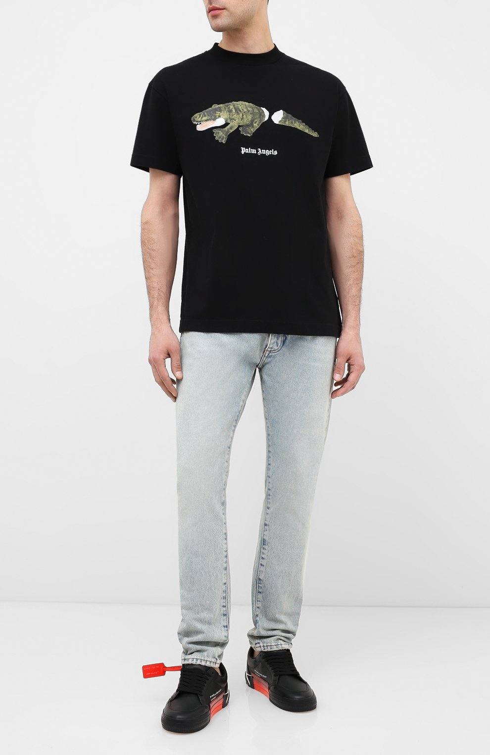 Хлопковая футболка PALM ANGELS, арт. PMAA001E20JER0131055, фото 2