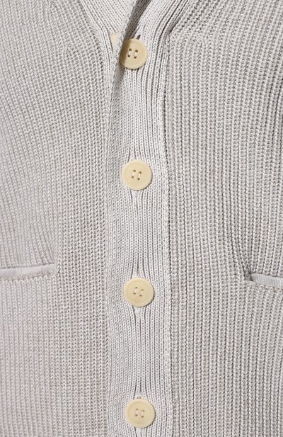 Кард иган из хлопка и шелка ZEGNA, арт. UZD82/155, фото 5