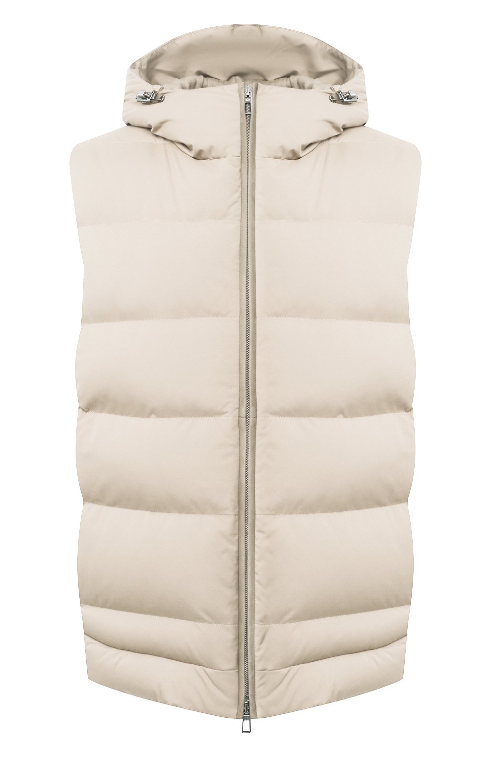 Пуховый жилет LORO PIANA светло-бежевого цвета по цене 227000 руб., арт. FAL4281, фото 1 Пуховый жилет LORO PIANA, арт. FAL4281, фото 1