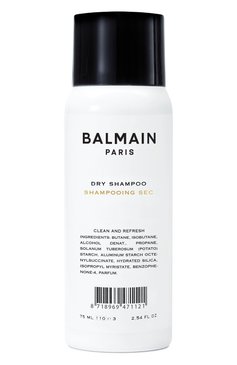 Сухой шампунь для волос (75ml) BALMAIN HAIR COUTURE бесцветного цвета, арт. 8718969471121 | Фото 1 (Тип продукта: Шампуни; Региональные ограничения белый список (Axapta Mercury): Не проставлено; Назначение: Для волос; Нос: Не проставлено; Ограничения доставки: flammable)