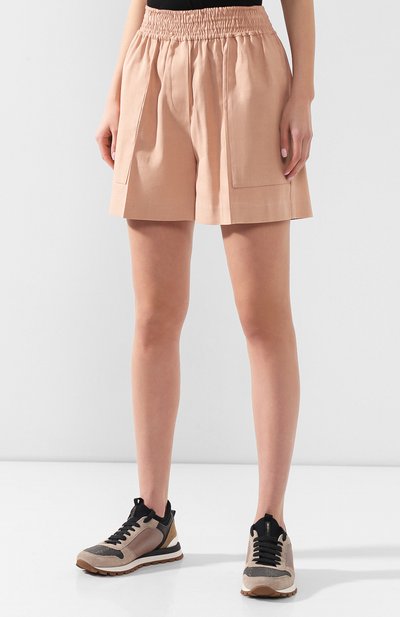 Шорты из смеси льна и хлопка BRUNELLO CUCINELLI, арт. MF591P7213, фото 3