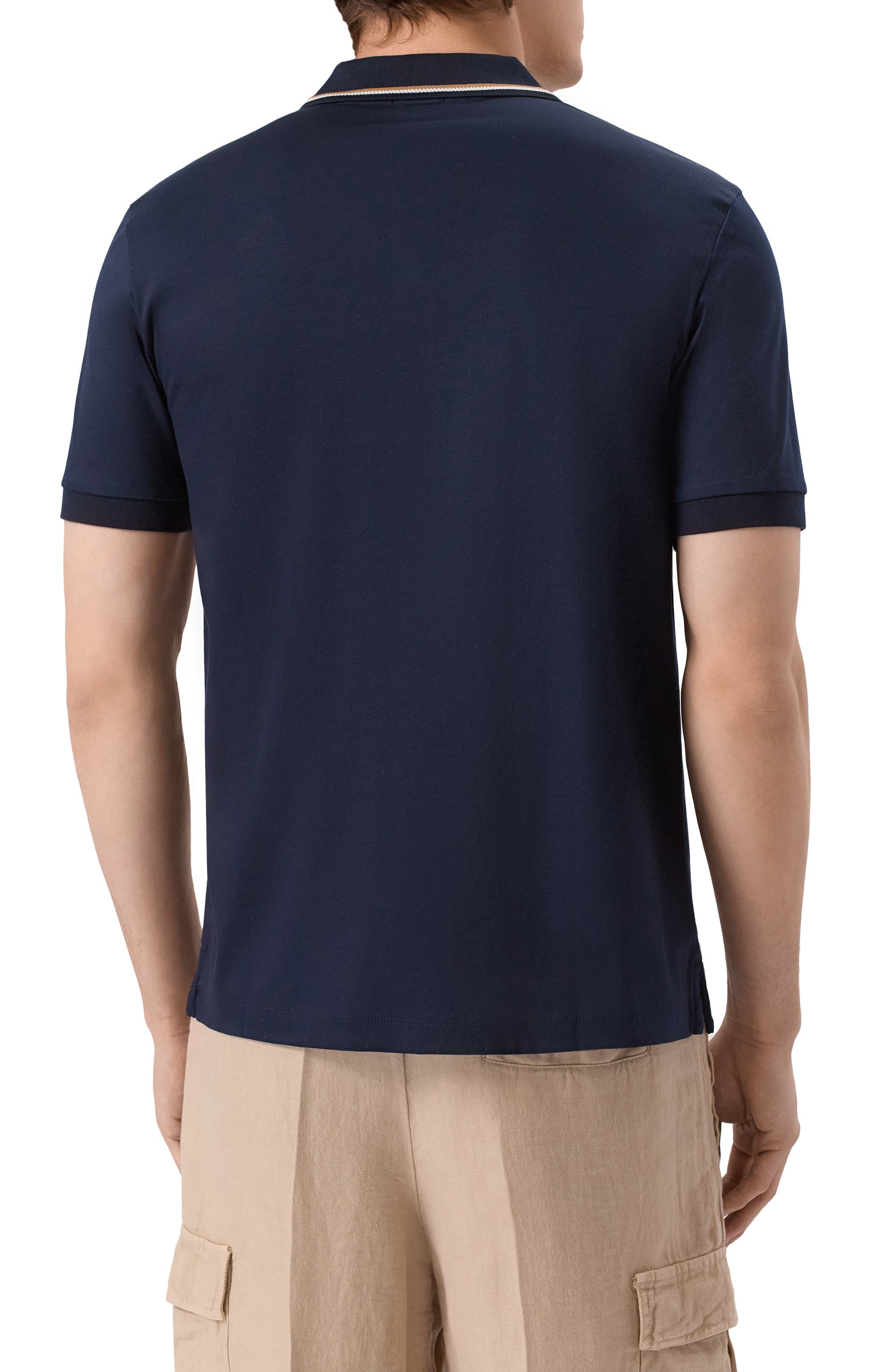 Хлопковое поло BOSS, арт. 50469360, фото 4