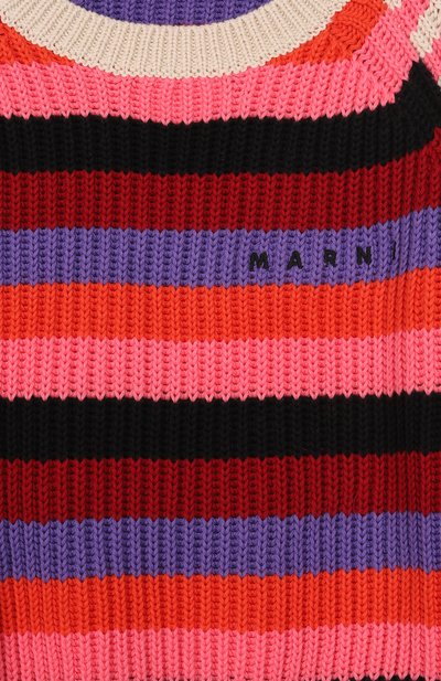 Хлопковый пуловер MARNI розового цвета по цене 19950 руб., арт. M01739/M00X1, фото 3 Хлопковый пуловер MARNI, арт. M01739/M00X1, фото 3