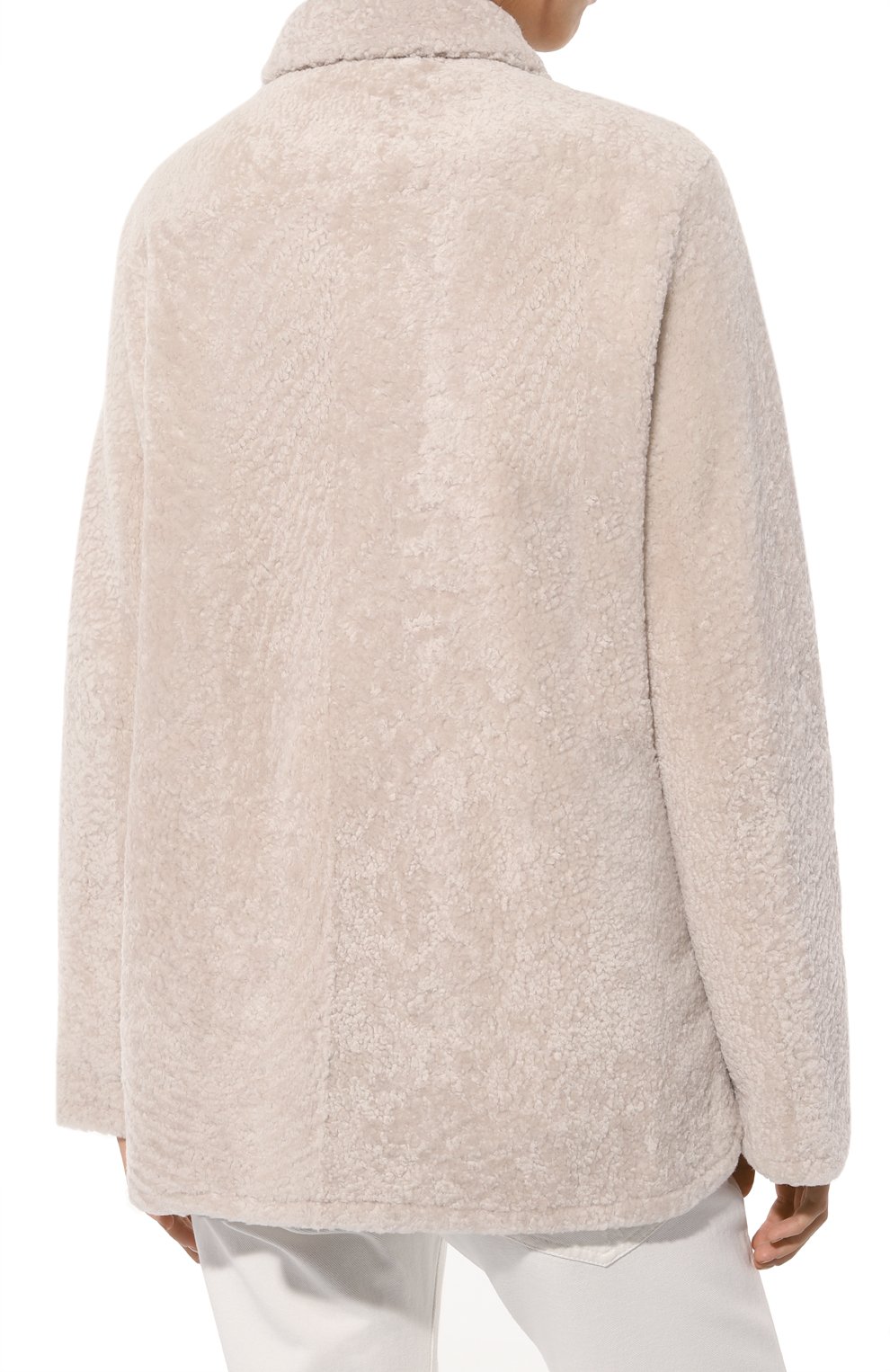 Двусторонняя шуба из овчины MANZONI24, арт. 24M1377-S23NY/, фото 4