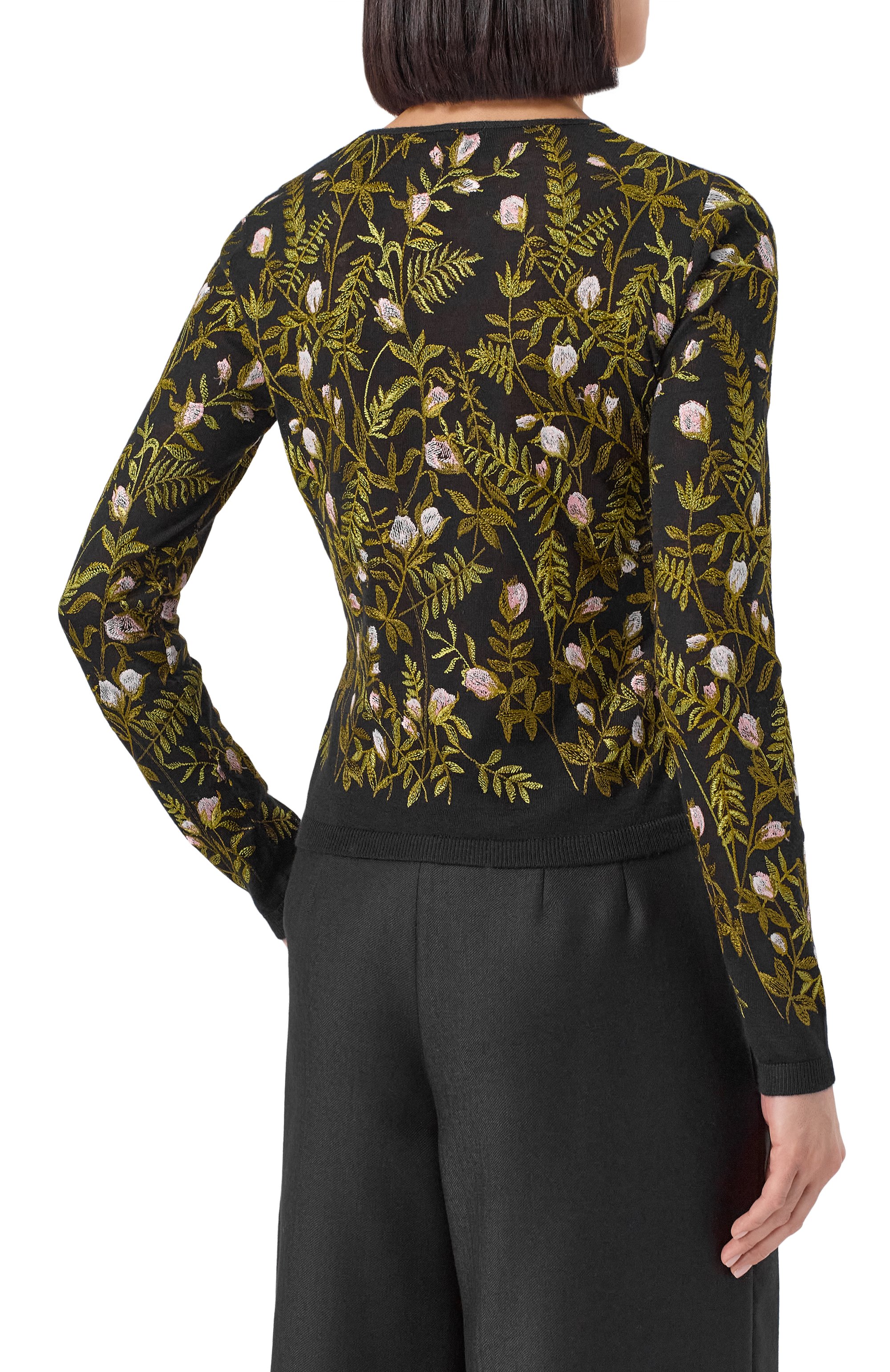 Пуловер из кашемира и шелка GIAMBATTISTA VALLI, арт. 25FWPVCM0M24/02CAS, фото 4