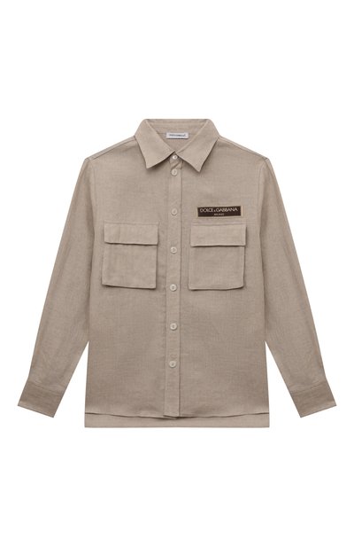 Льняная рубашка DOLCE & GABBANA, арт. L44S01/G7NWR