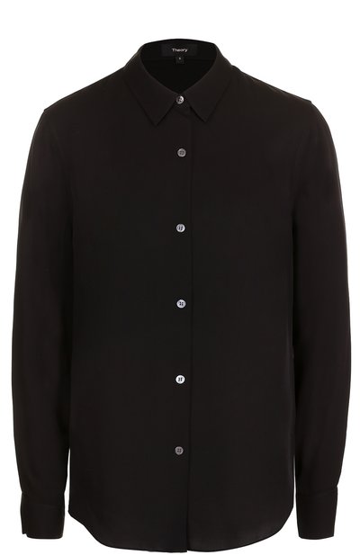 Приталенная шелковая блуза THEORY, арт. F0002514, фото 1