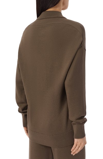 Шерстяное поло YUZEFI, арт. DELARA-DRAPE BACK P0L0 NECK JUMPER, фото 4