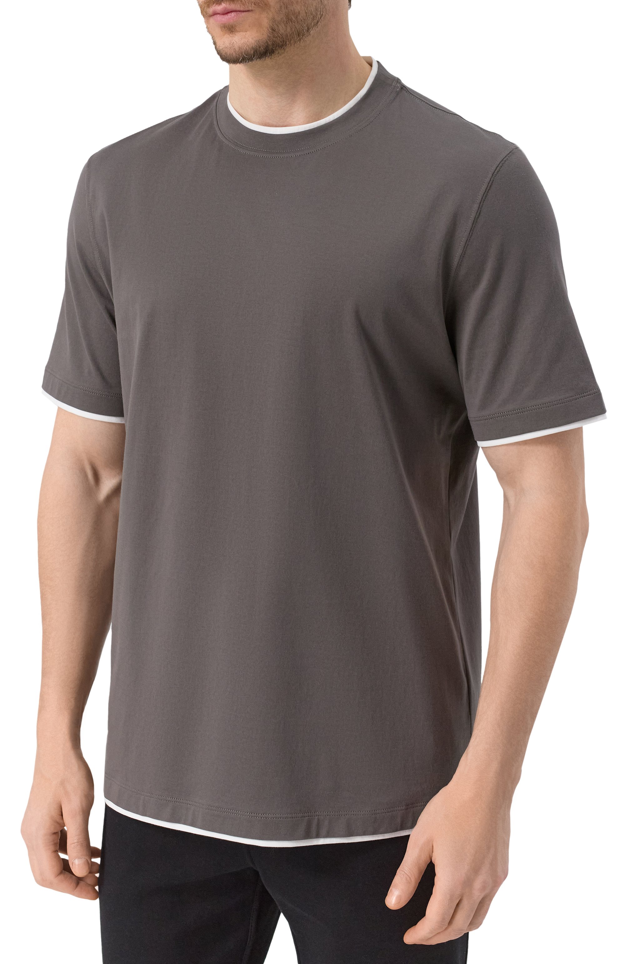 Хлопковая футболка BRUNELLO CUCINELLI, арт. M0B137427, фото 3