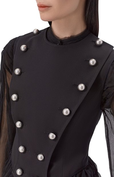 Хлопковый жилет ANN DEMEULEMEESTER, арт. B0014201/FA709, фото 5