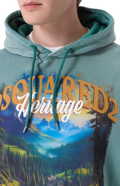 Хлопковое худи DSQUARED2, арт. S74GU0882/S25030, фото 5