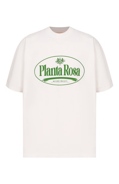 Женская хлопковая футболка PLANTA ROSA, арт. PR/T01/CIRCLED-GREEN/300VELVET