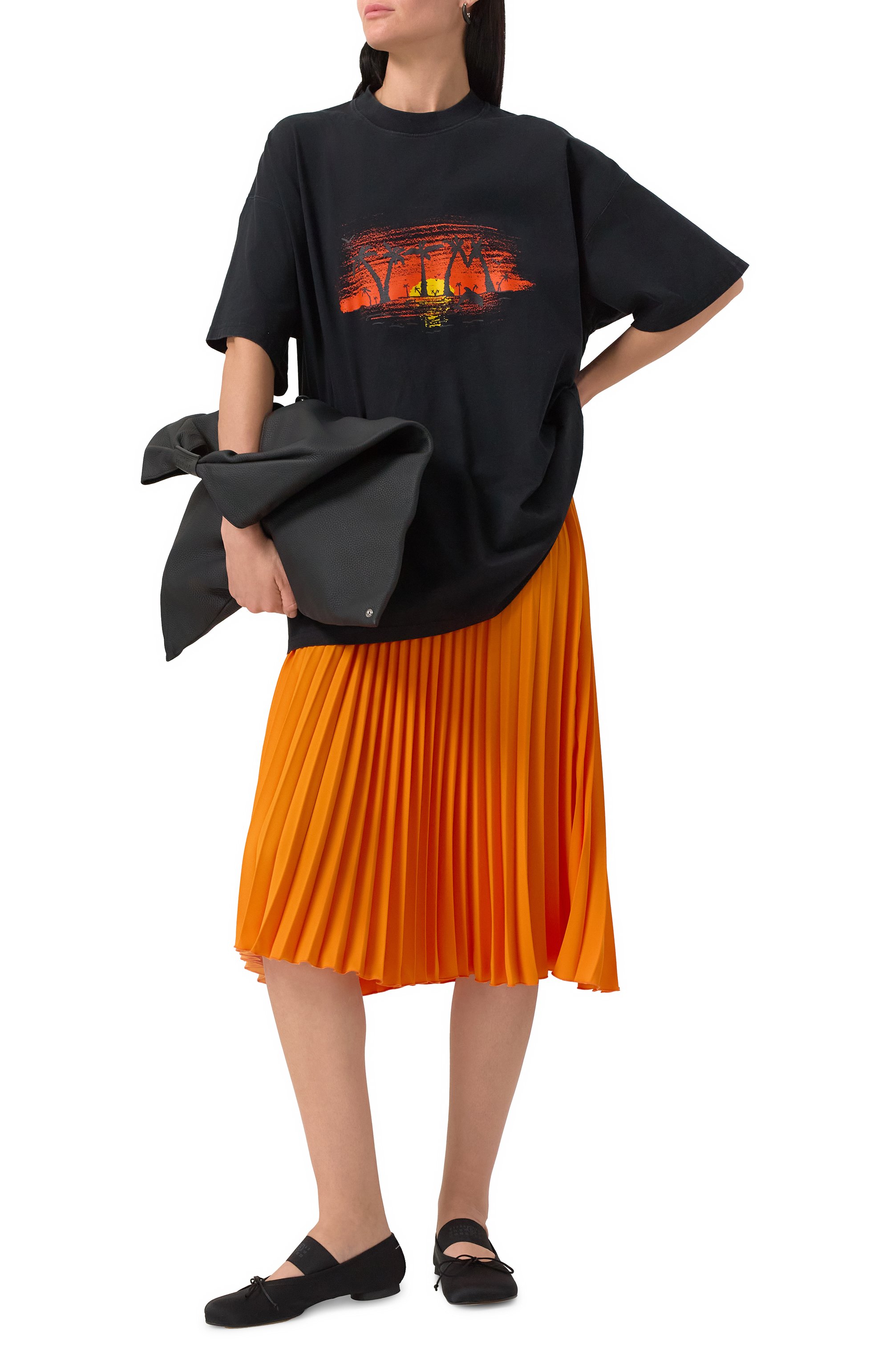 Плиссированная юбка MM6, арт. S52MA0196/S43455, фото 2