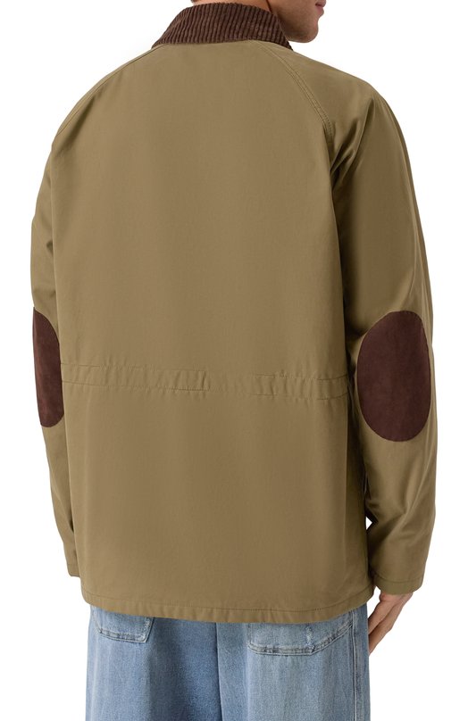 Хлопковая куртка Moschino A0620/5218 Хаки  A0620/5218 Фото 4