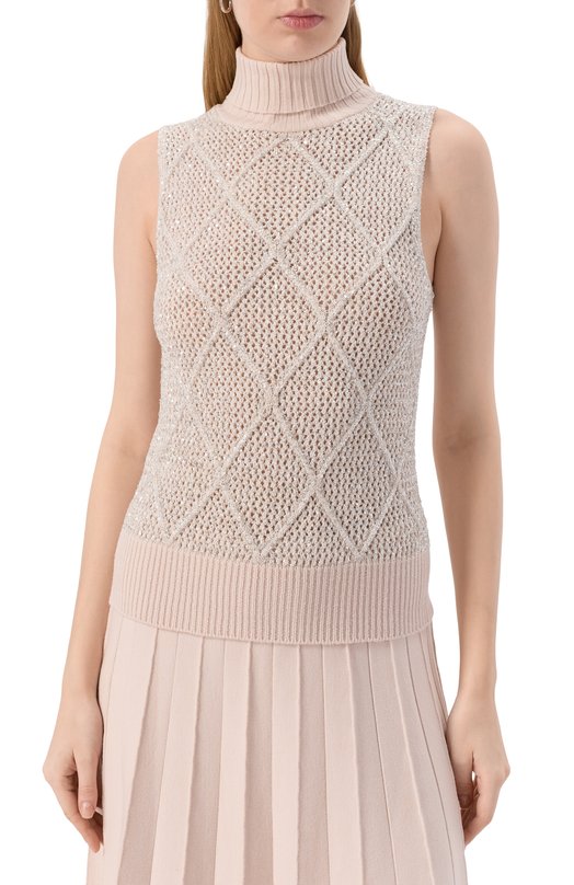 Топ с отделкой пайетками D.Exterior 61636 Розовый  61636 Фото 3