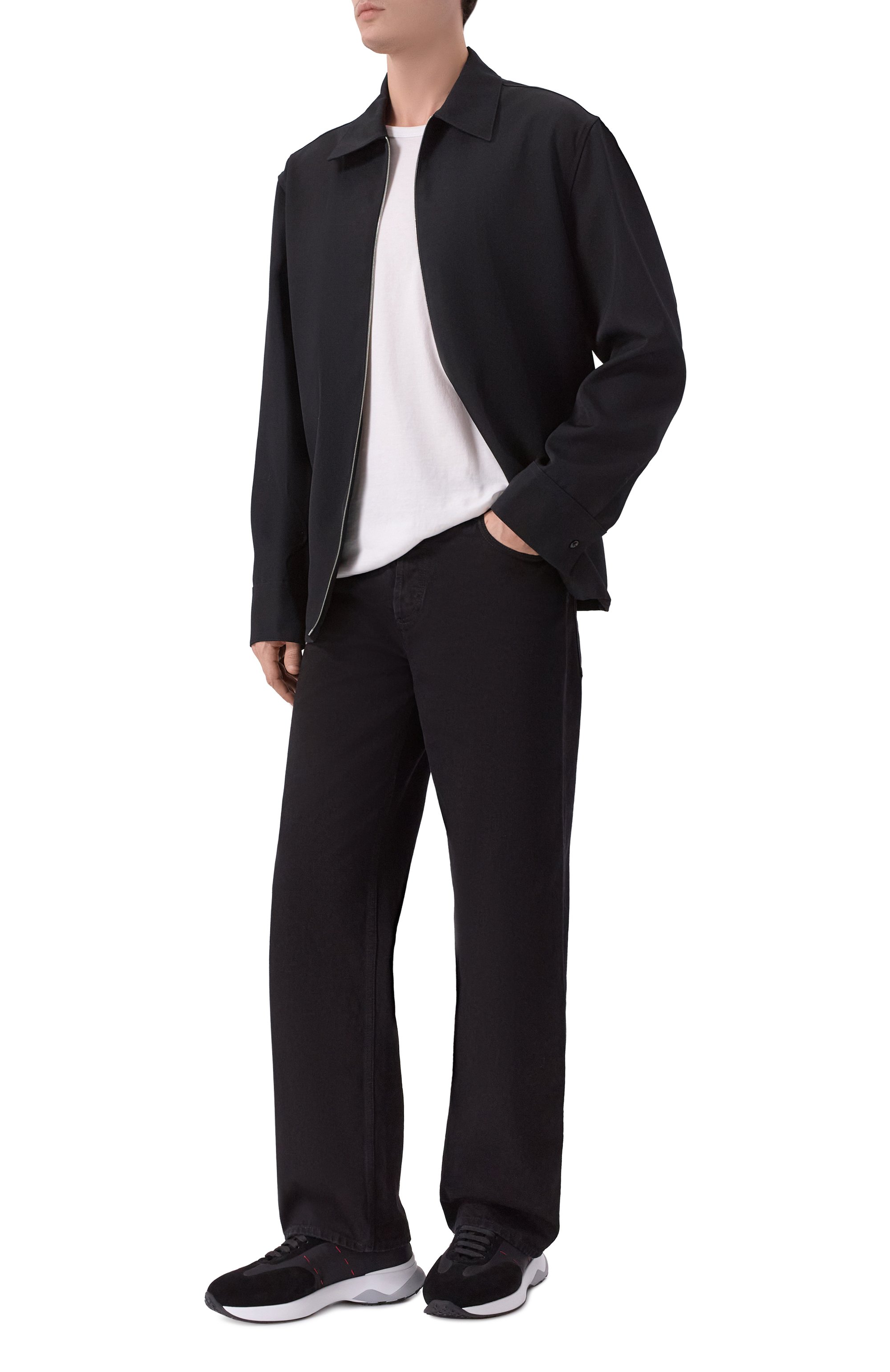 Комбинированные кроссовки KITON, арт. USSA374N0133301, фото 2