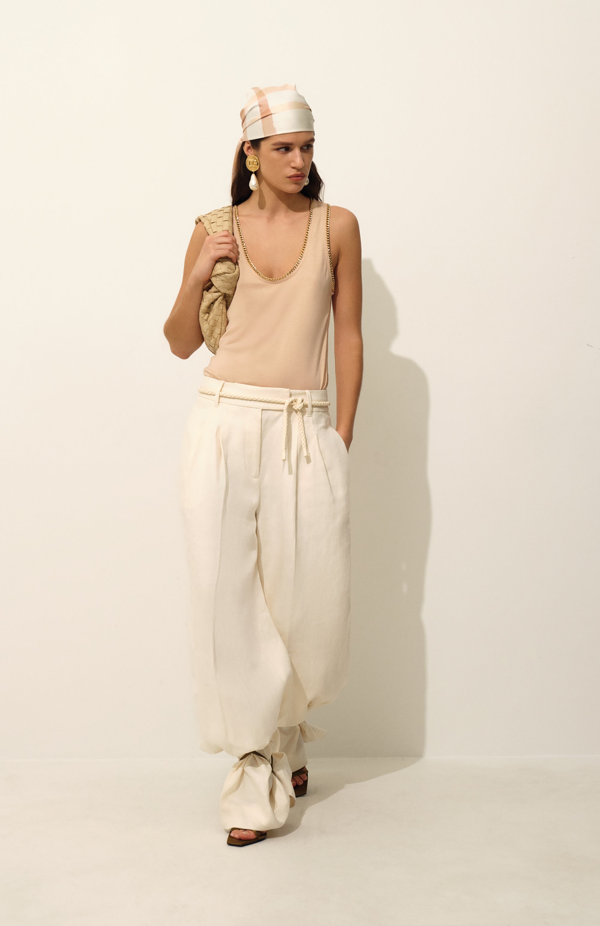 Майка из лиоцелла и хлопка BALMAIN, арт. EF0EB060/JK58, фото 7