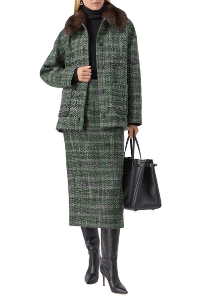 Полупальто из кашемира и шелка с отделкой из соболя MVST, арт. M25.1PW.0001B/13441, фото 2