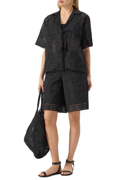 Рубашка BEATRICE .B черного цвета по цене 31000 руб., арт. 25FE4236NASHI, фото 2 Рубашка BEATRICE .B, арт. 25FE4236NASHI, фото 2