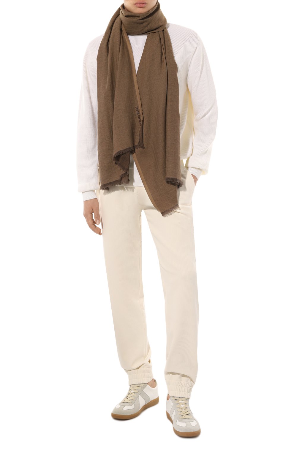 Шарф из кашемира и хлоп�ка STEFANO RICCI, арт. MWA3200040/08370, фото 3