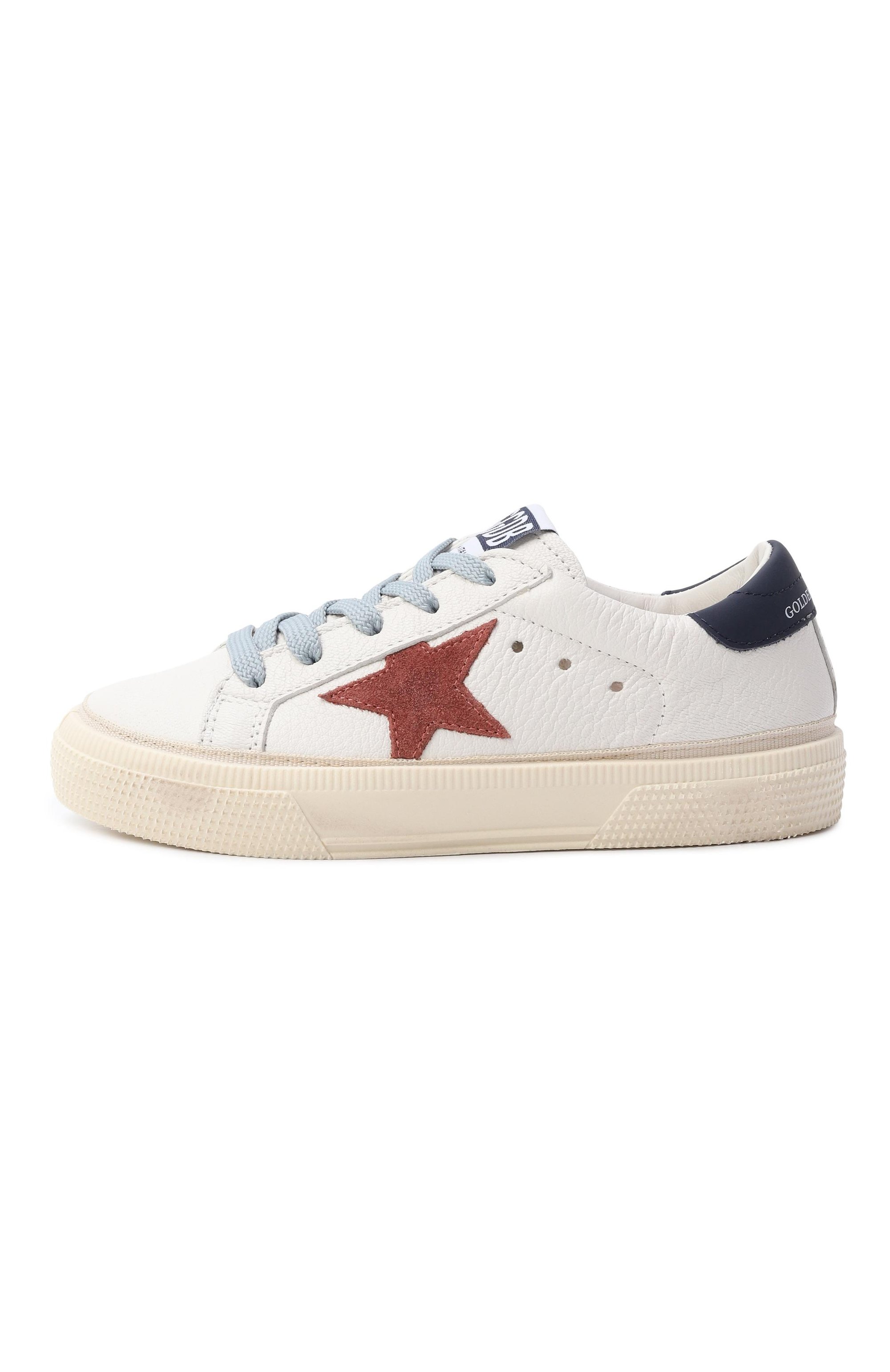 Кожаные кеды may GOLDEN GOOSE DELUXE BRAND, арт. GYF01033.F008061.10575, фото 2