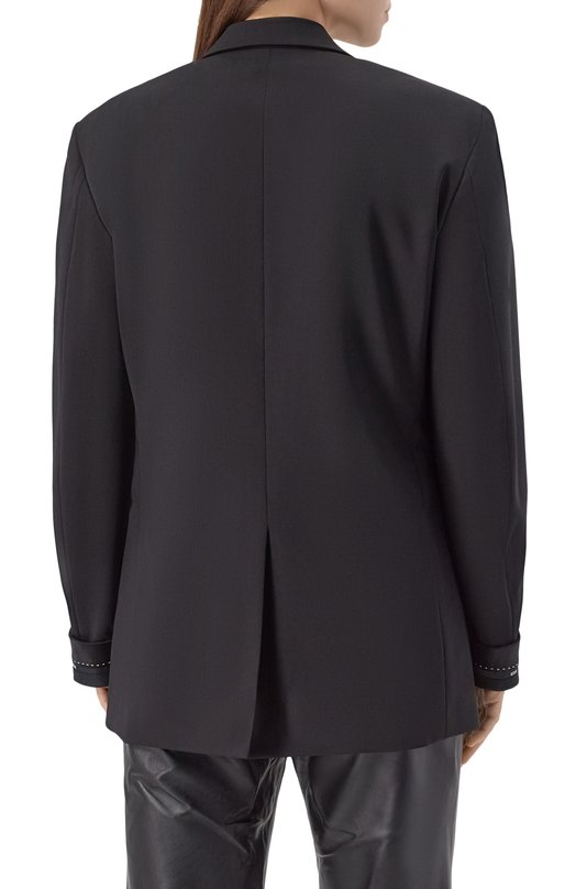 Шерстяной жакет MSGM 3941MDG09/257605 Чёрный  3941MDG09/257605 Фото 4