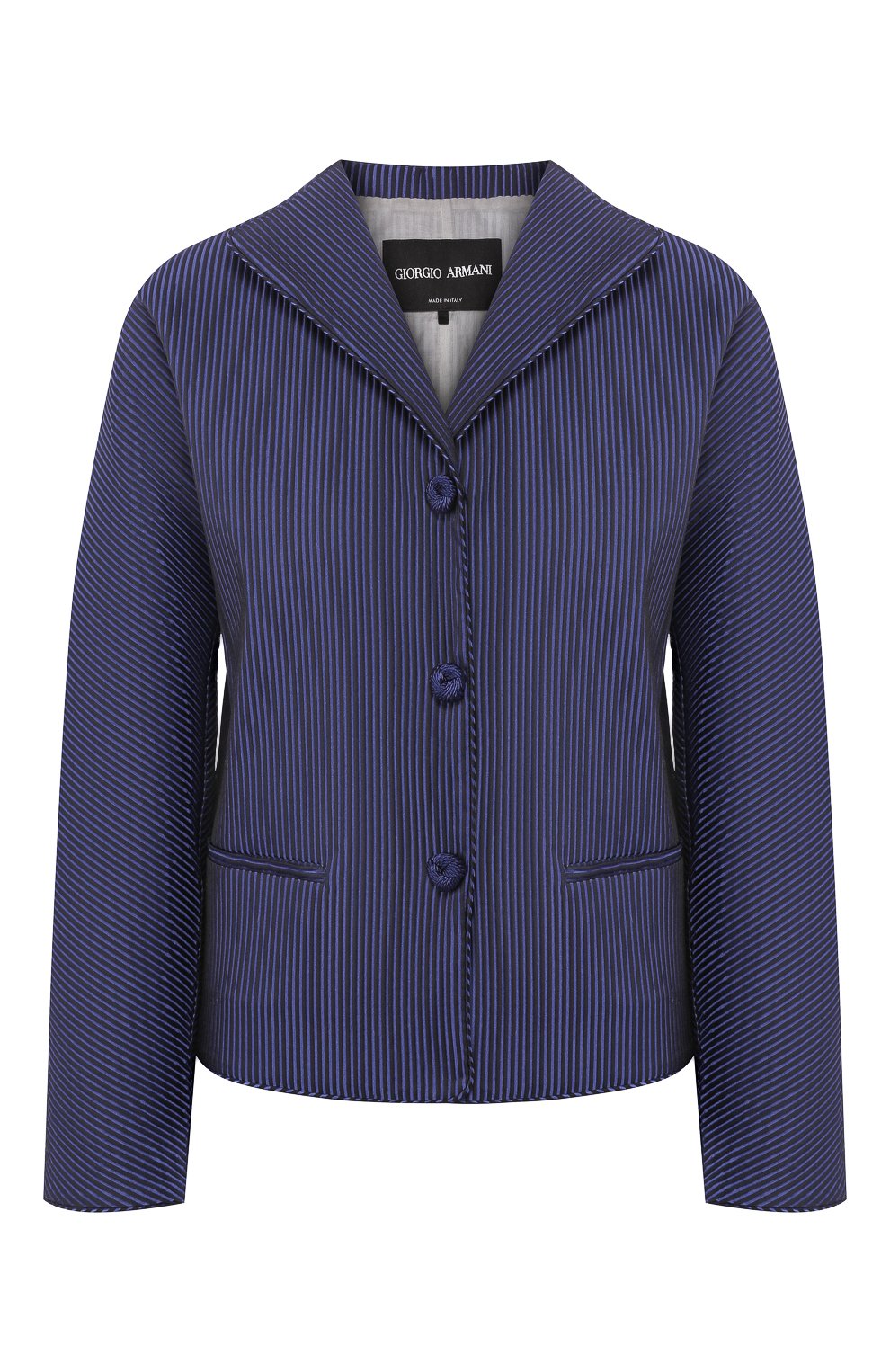 Жакет GIORGIO ARMANI темно-синего цвета по цене 191500 руб., арт. 0SHGG0CZ/T01U8, фото 1 Жакет GIORGIO ARMANI, арт. 0SHGG0CZ/T01U8, фото 1