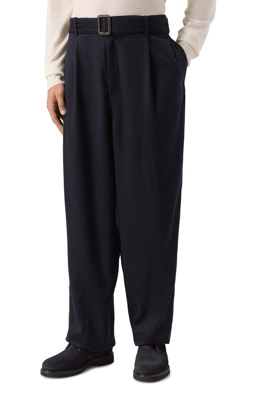 Брюки из шерсти и кашемира Emporio Armani EM003662/AF17835 Синий  EM003662/AF17835 Фото 3