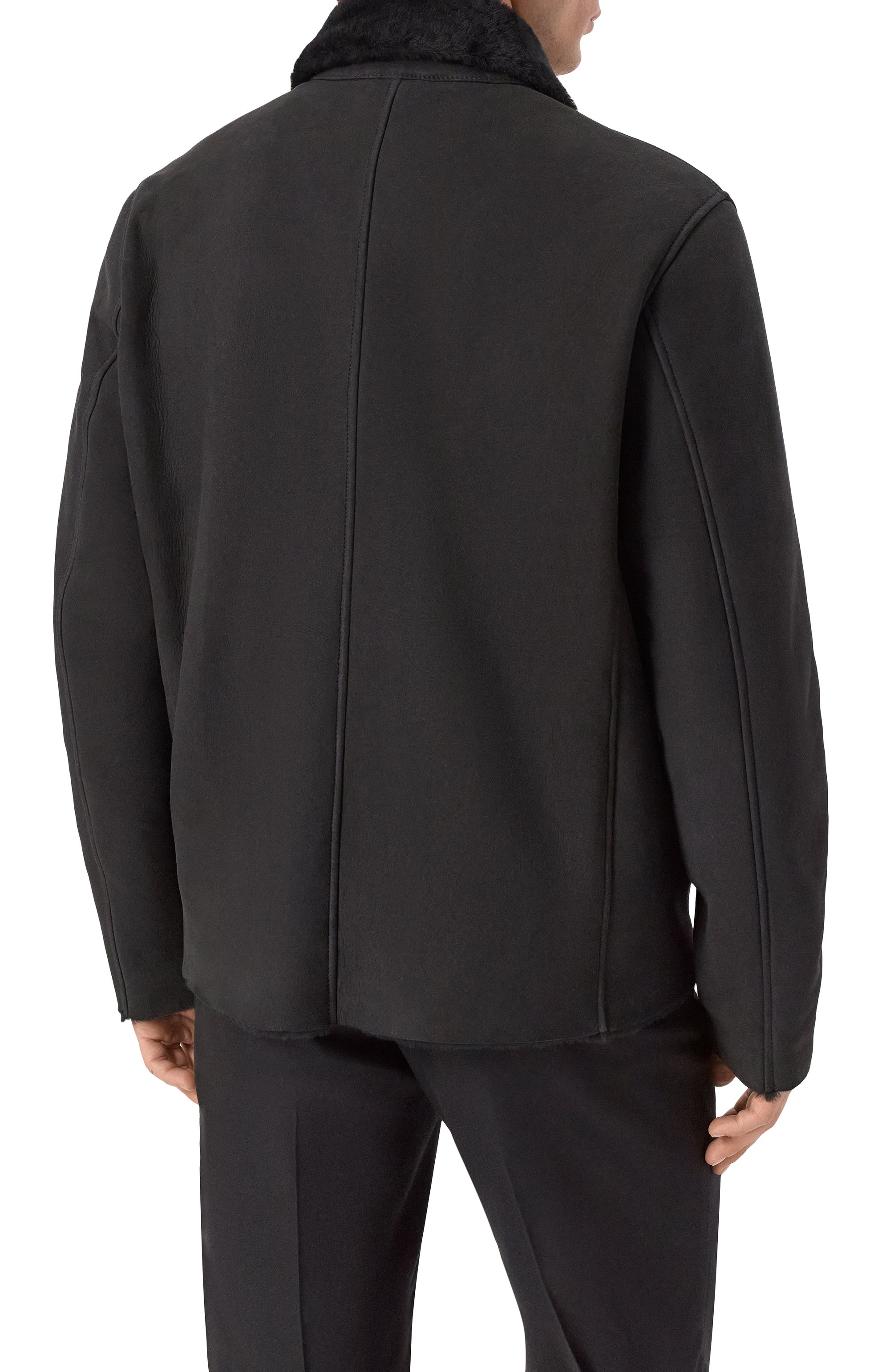 Дубленка GIORGIO BRATO черного цвета по цене 286500 руб., арт. GU26F26000SHTM, фото 4 Дубленка GIORGIO BRATO, арт. GU26F26000SHTM, фото 4