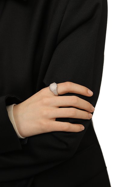 Кольцо NUMBERING серебряного цвета по цене 25600 руб., арт. 3418, фото 2 Кольцо NUMBERING, арт. 3418, фото 2