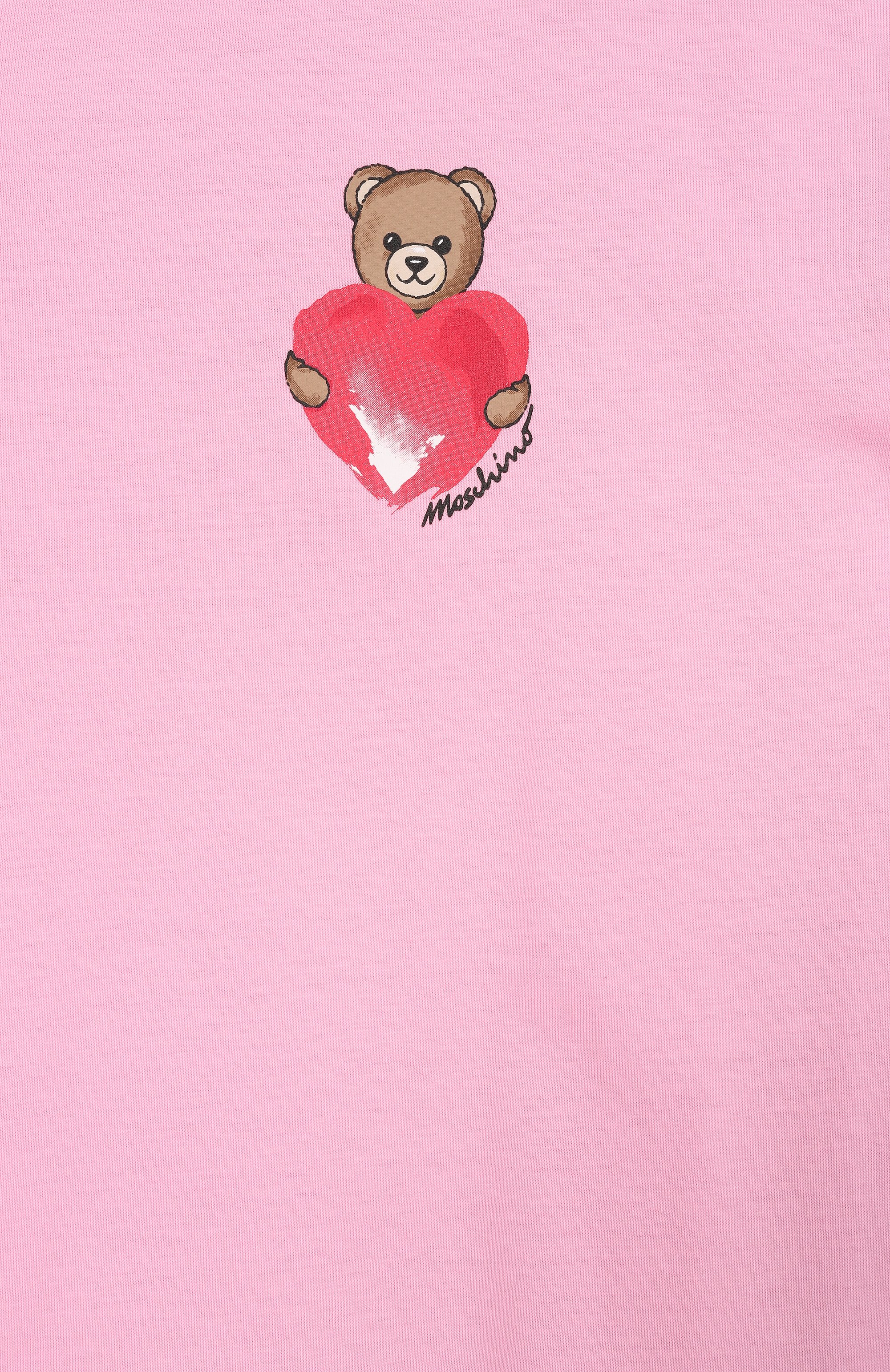 Хлопковое платье MOSCHINO розового цвета по цене 11750 руб., арт. MDV0DJ/LAA02, фото 3 Хлопковое платье MOSCHINO, арт. MDV0DJ/LAA02, фото 3