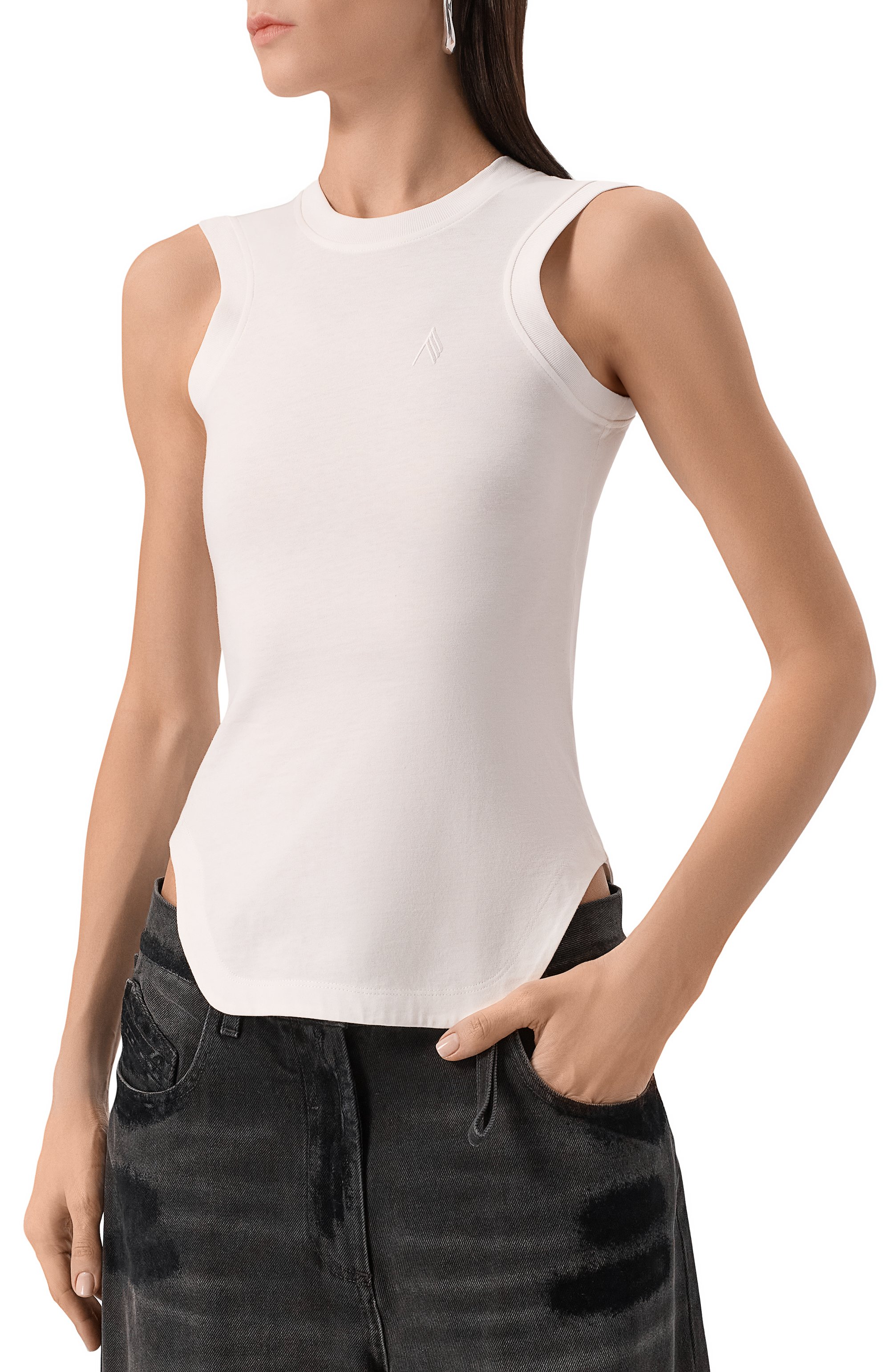 Хлопковая майка THE ATTICO, арт. 250WCN00003/JJJ025AA, фото 3