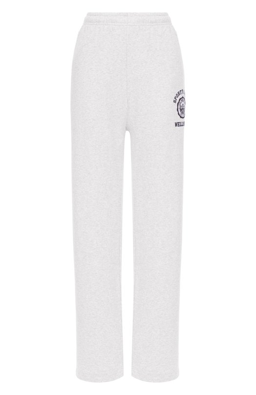 Хлопковые брюки Sporty and Rich PA040508033GY03 Серый PA040508033GY03