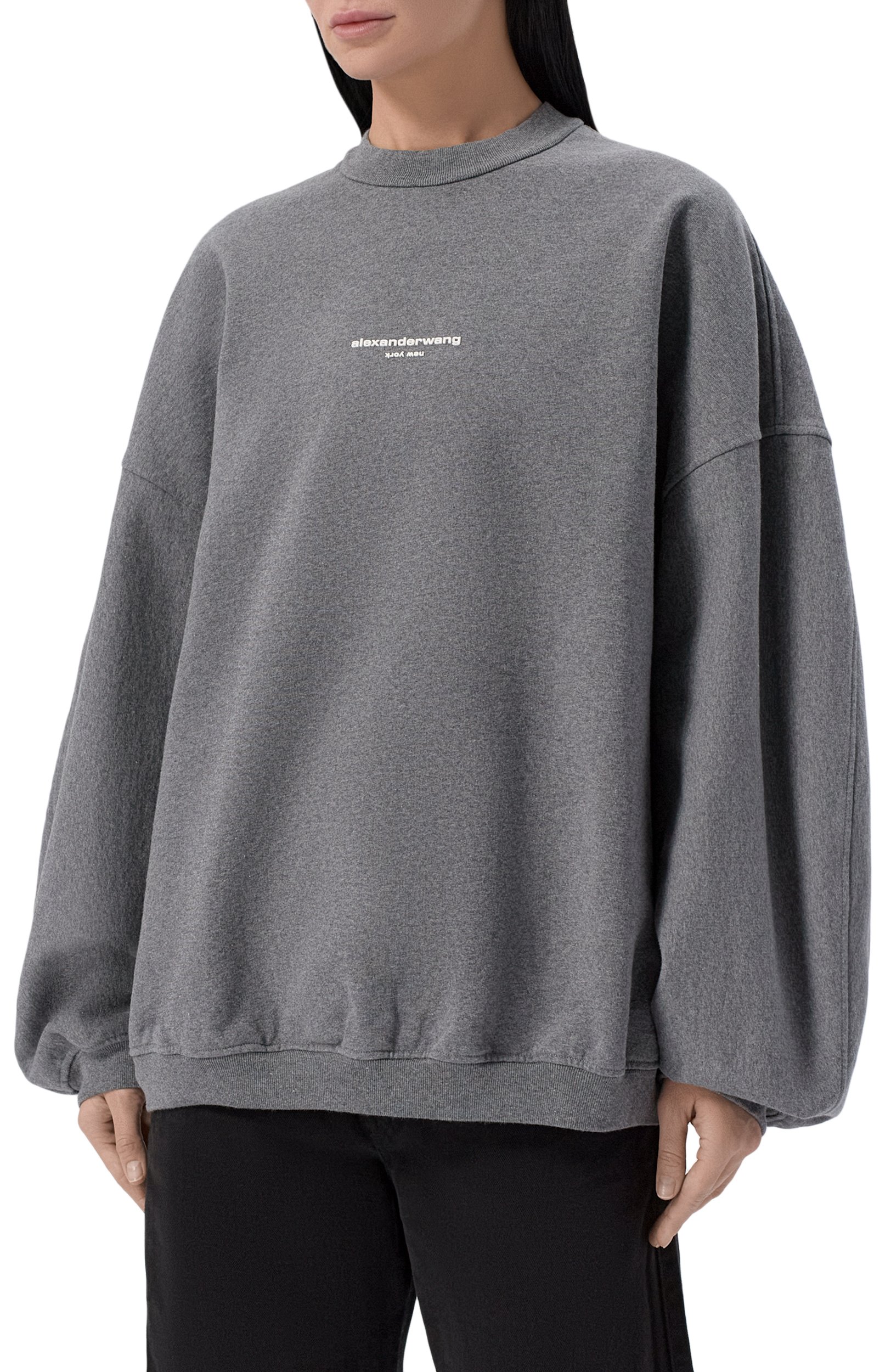 Хлопковый свитшот ALEXANDER WANG, арт. UCC4261971, фото 3