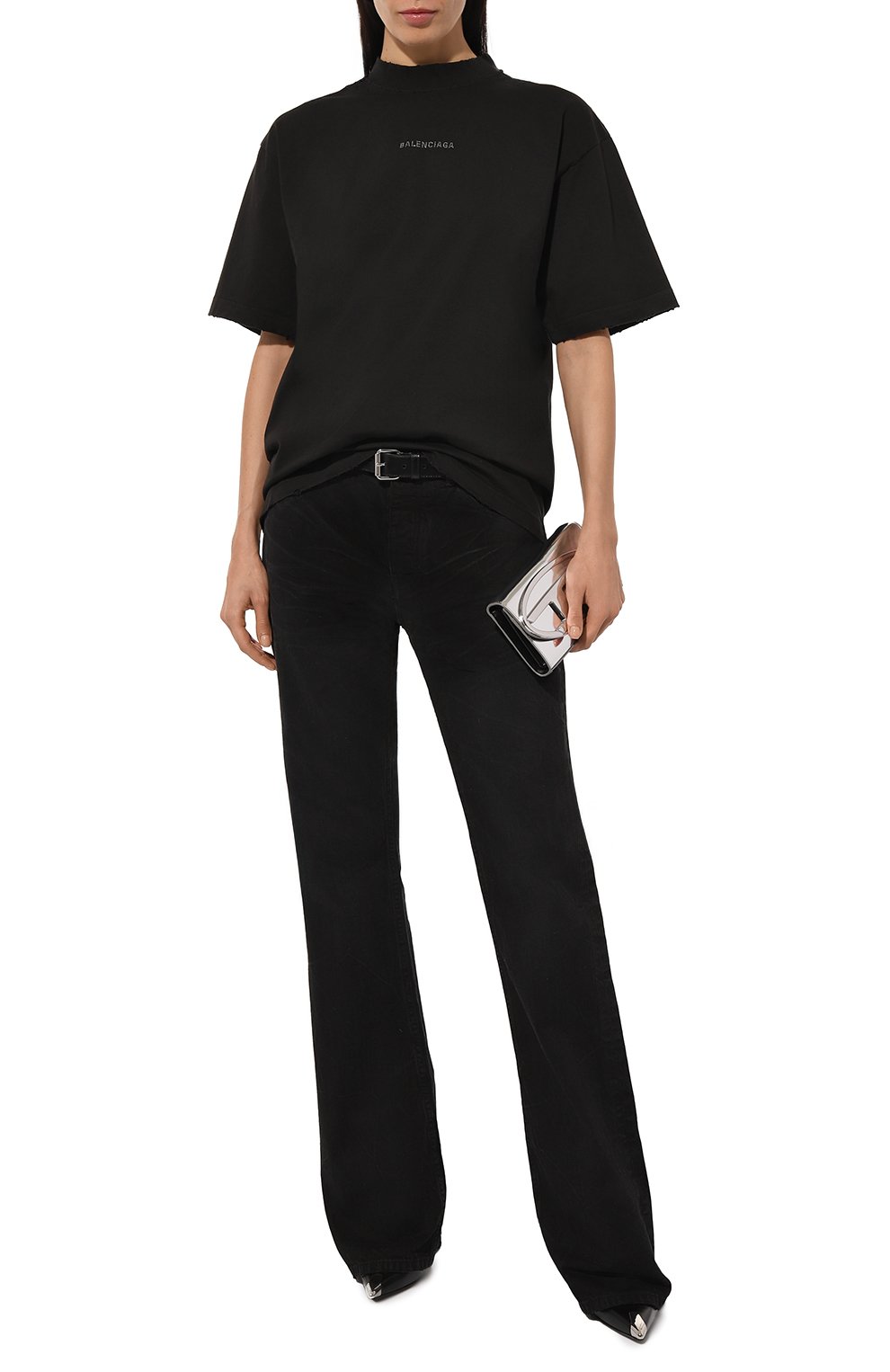 Хлопковая футболка BALENCIAGA, арт. 764235/T0VJ6, фото 2