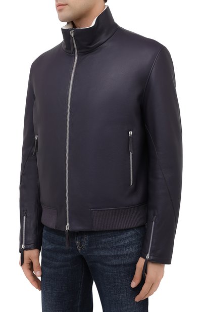Кожаный бомбер ANDREA CAMPAGNA, арт. 93900H3386850, фото 3