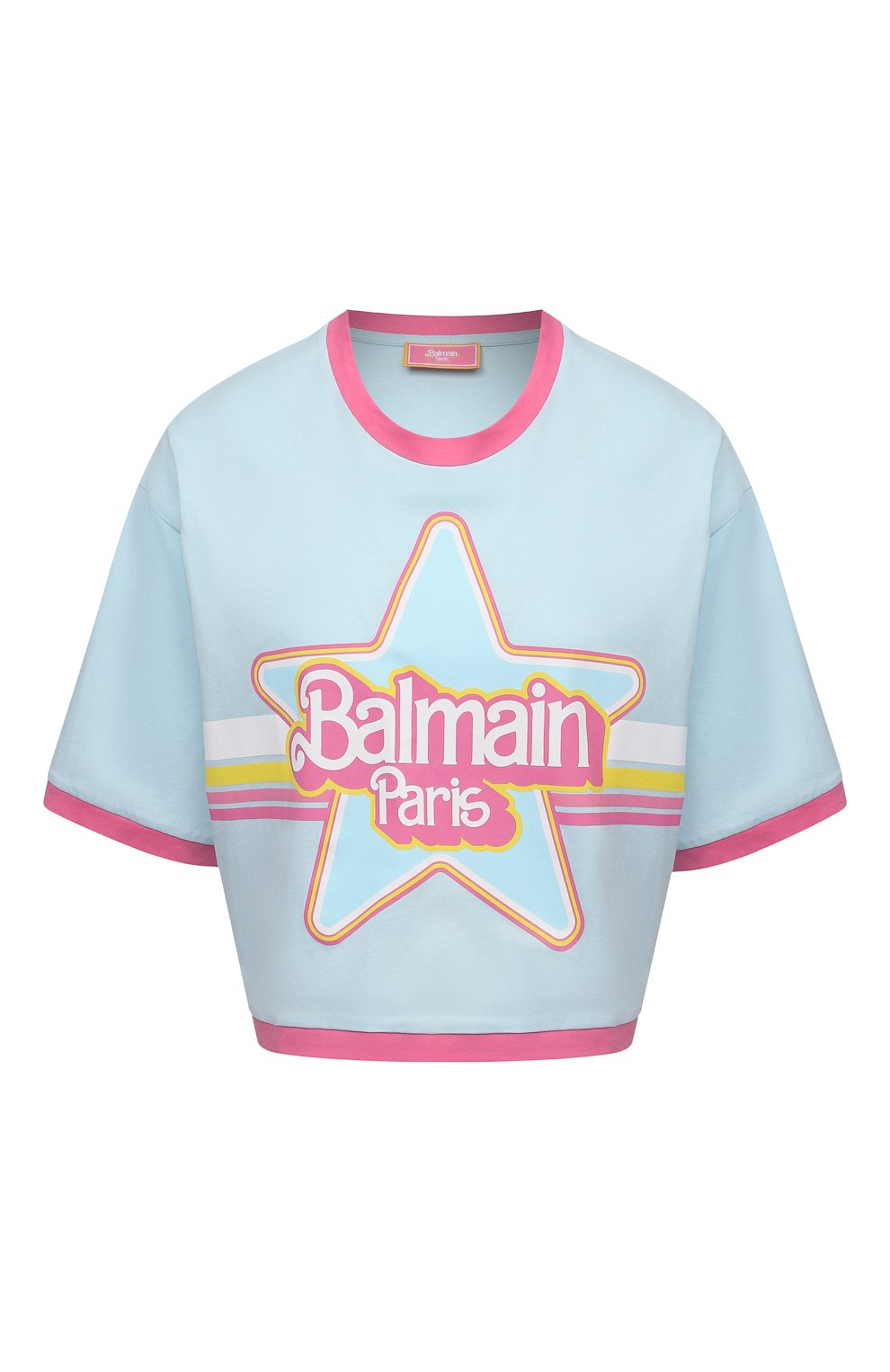 Хлопковая футболка balmain x barbie BALMAIN, арт. XF2EE020/GB03, фото 1