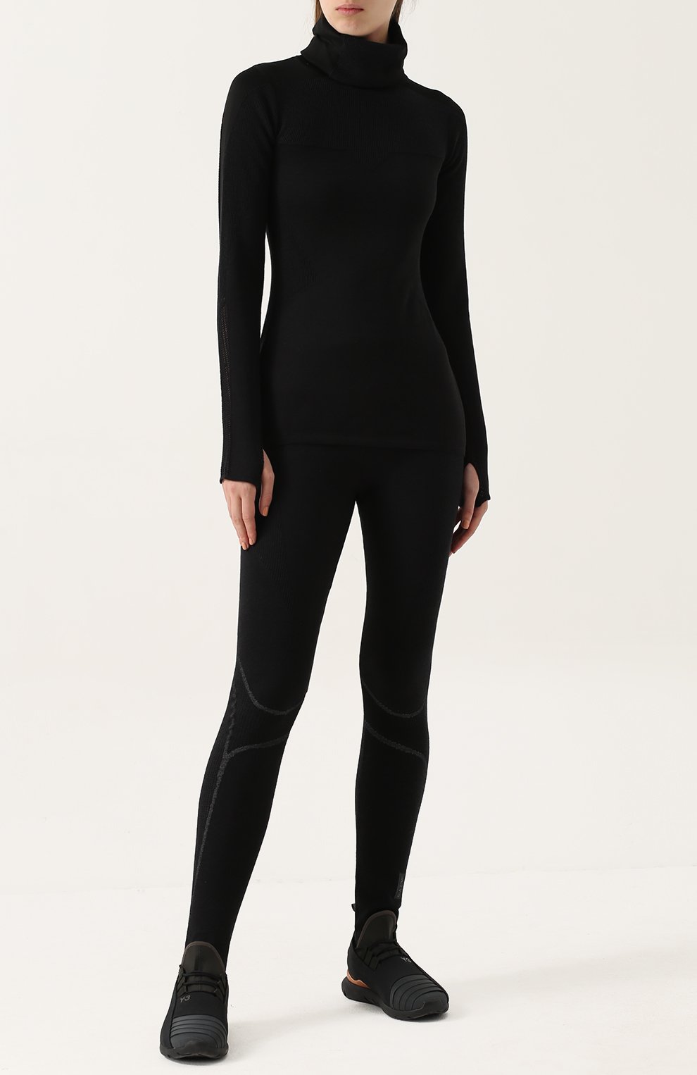 Свитер фактурной вязки с высоким воротником Y-3, арт. BK0847, фото 2