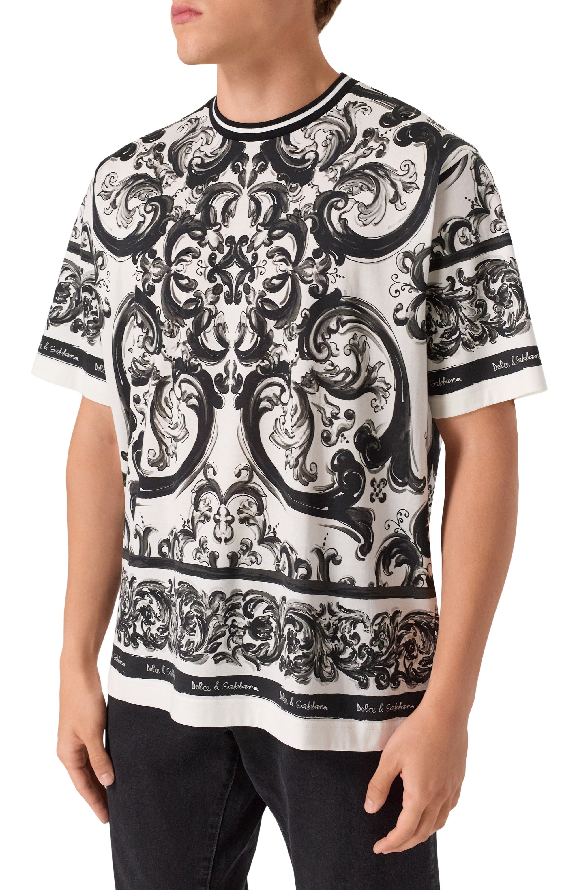 Хлопковая футболка DOLCE & GABBANA, арт. G8PN9T/II7HM, фото 3