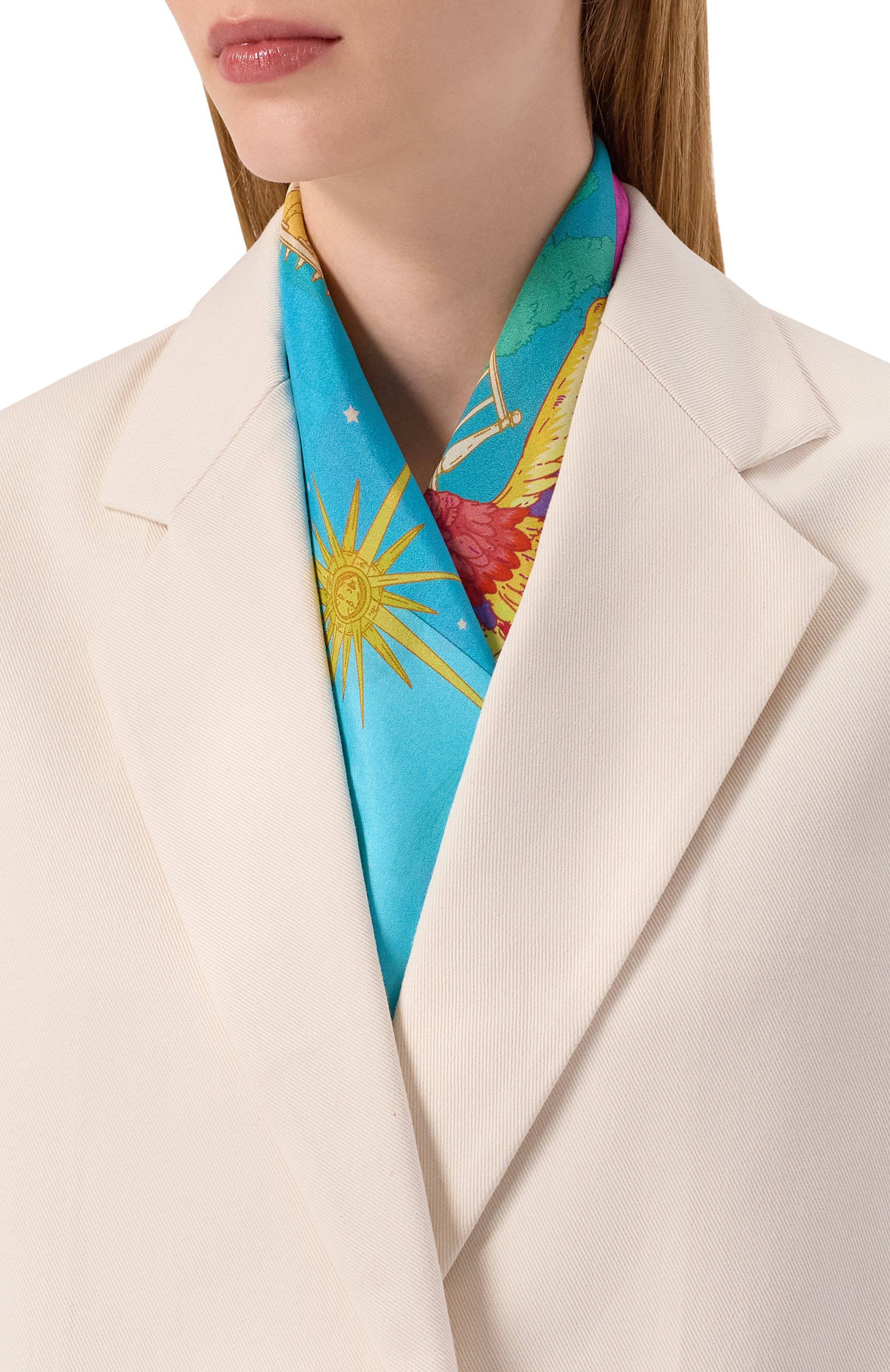 Шелковая шаль дивный сад GOURJI, арт. 91131037/445562108, фото 2