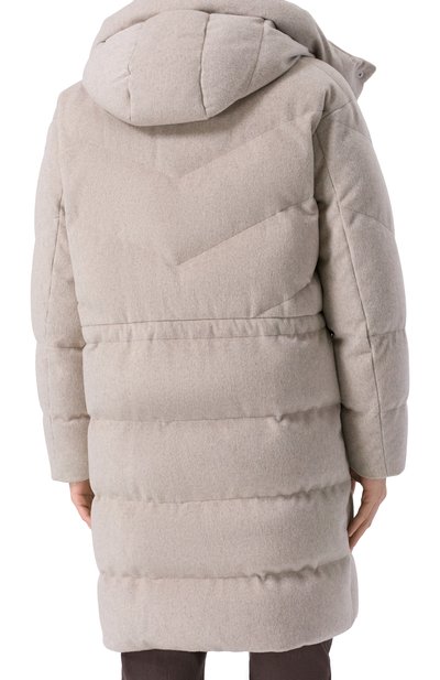 Пуховик с отделкой из кролика KITON, арт. UGK147K0260H01, фото 4