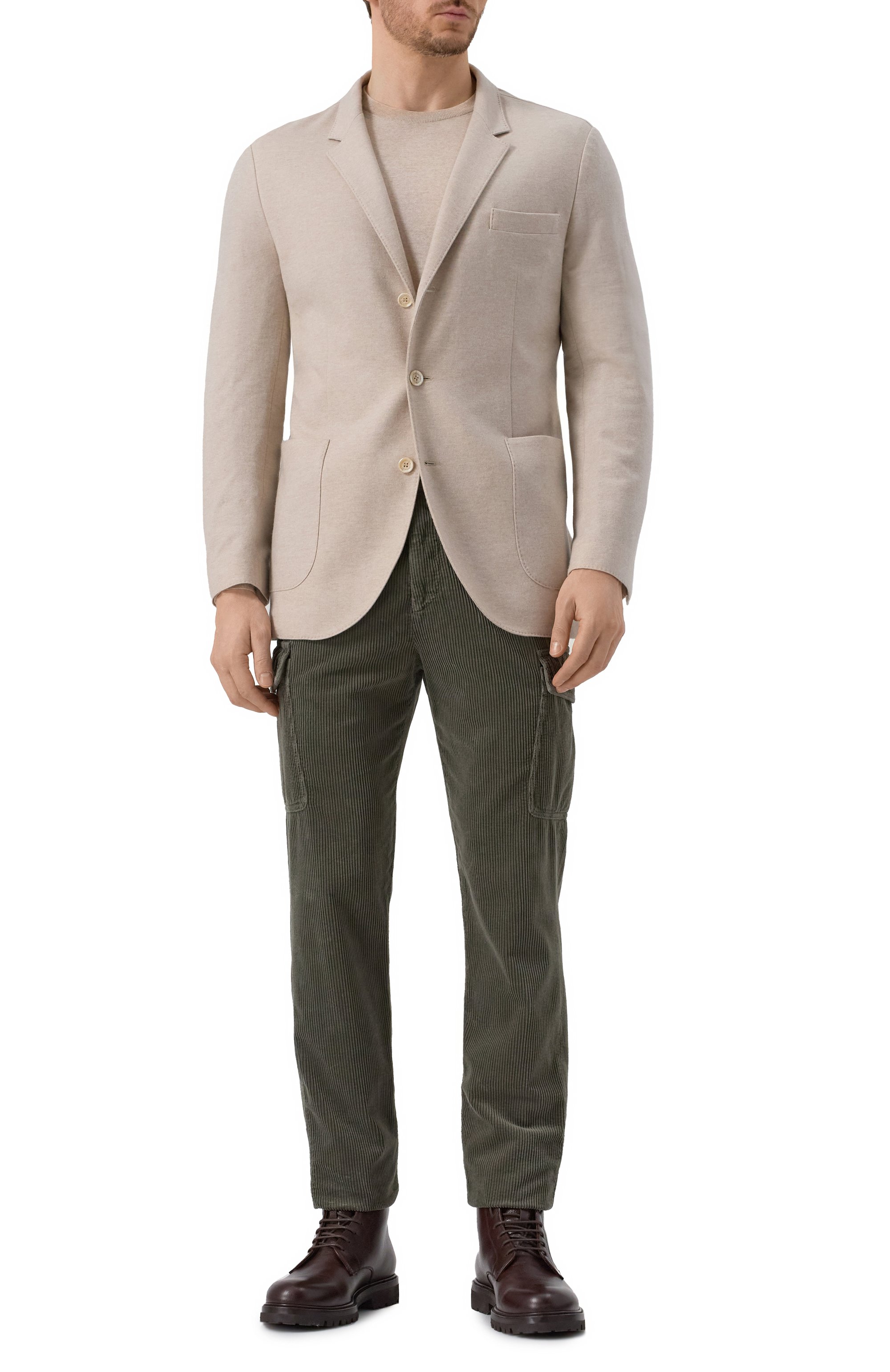 Кашемировый пиджак BRUNELLO CUCINELLI светло-бежевого цвета по цене 384500 руб., арт. ML8968J01, фото 3 Кашемировый пиджак BRUNELLO CUCINELLI, арт. ML8968J01, фото 3