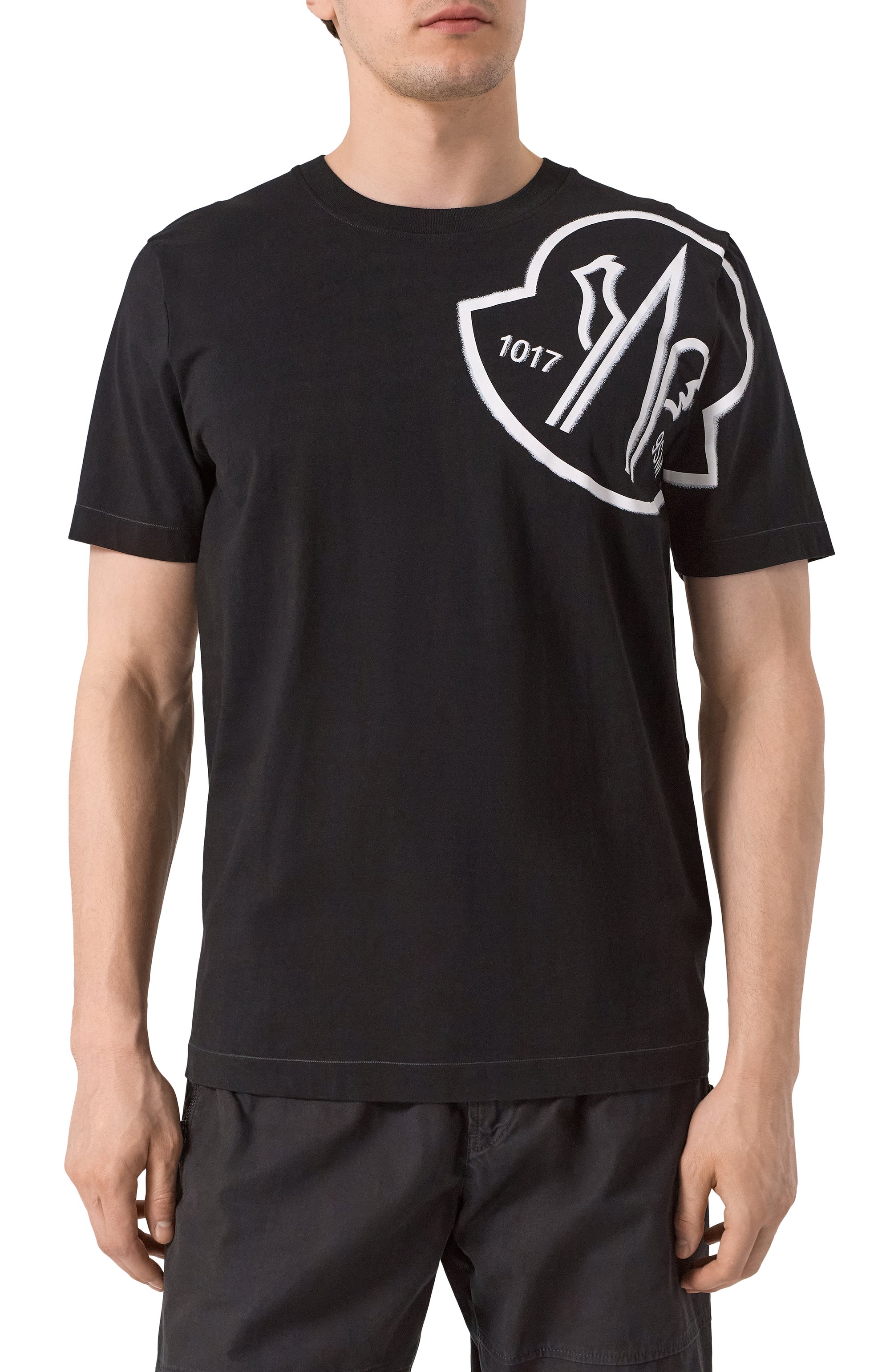 Хлопковая футболка 6 moncler x 1017 alyx 9sm MONCLER GENIUS, арт. 8C00001/M2780/999, фото 3