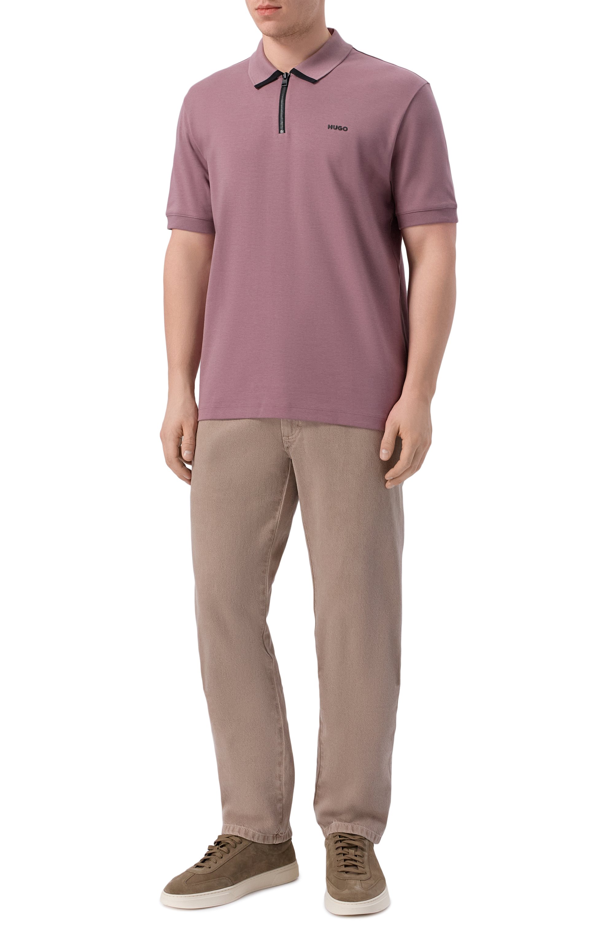 Хлопковое поло HUGO, арт. 50511721, фото 2