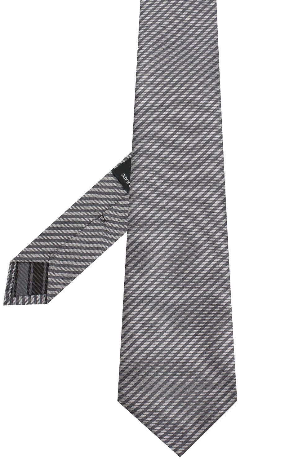Шелковый галстук GIORGIO ARMANI темно-серого цвета по цене 27000 руб., арт. 360057/9P912, фото 2 Шелковый галстук GIORGIO ARMANI, арт. 360057/9P912, фото 2